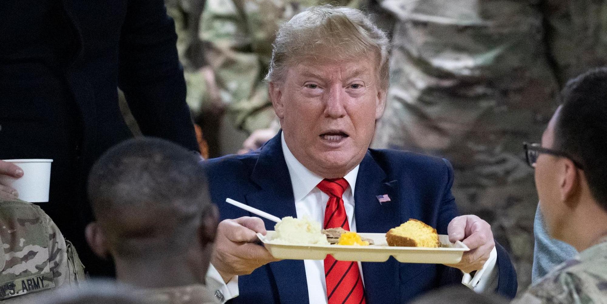 Trump mit Essen