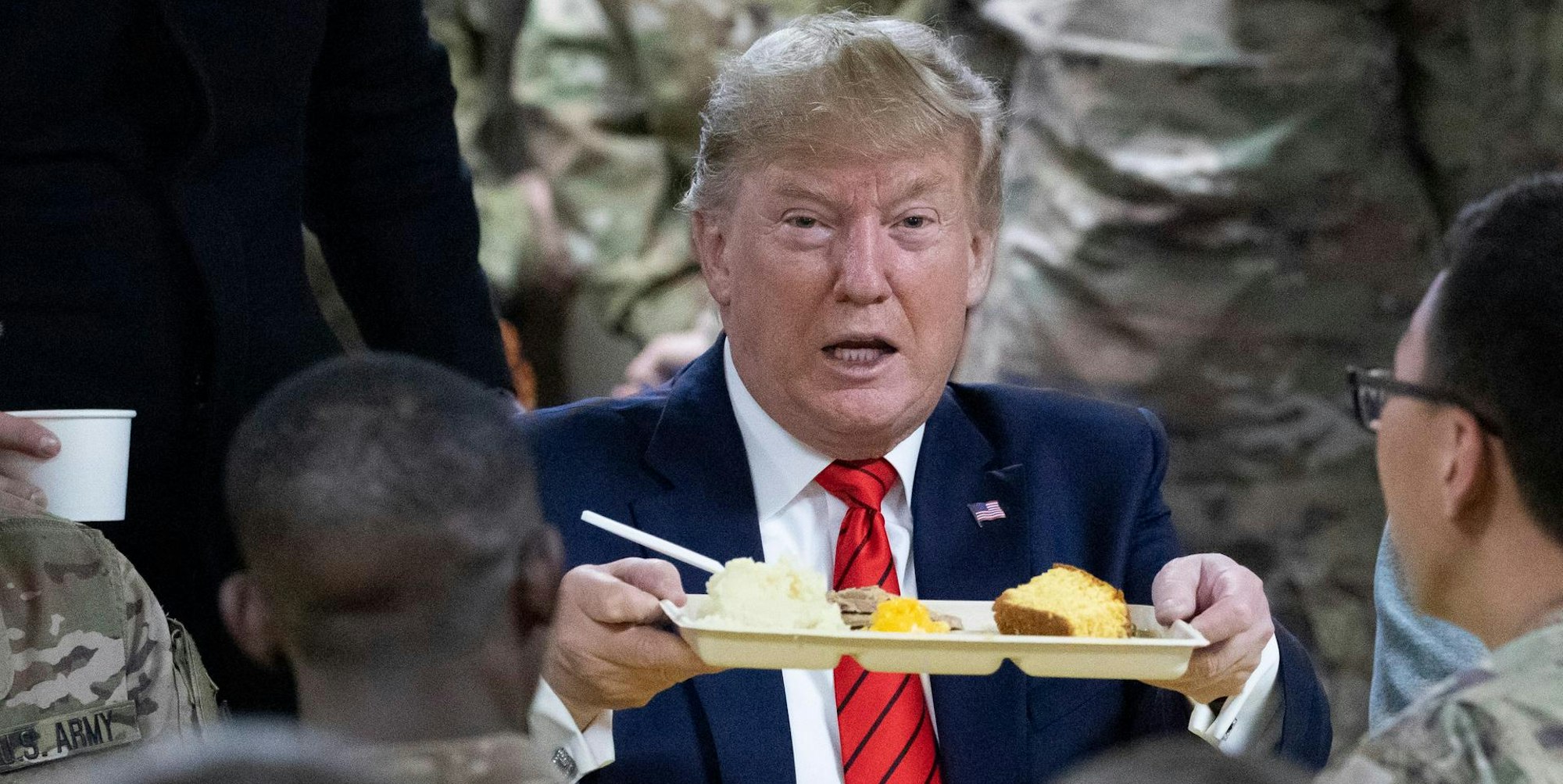 Trump mit Essen
