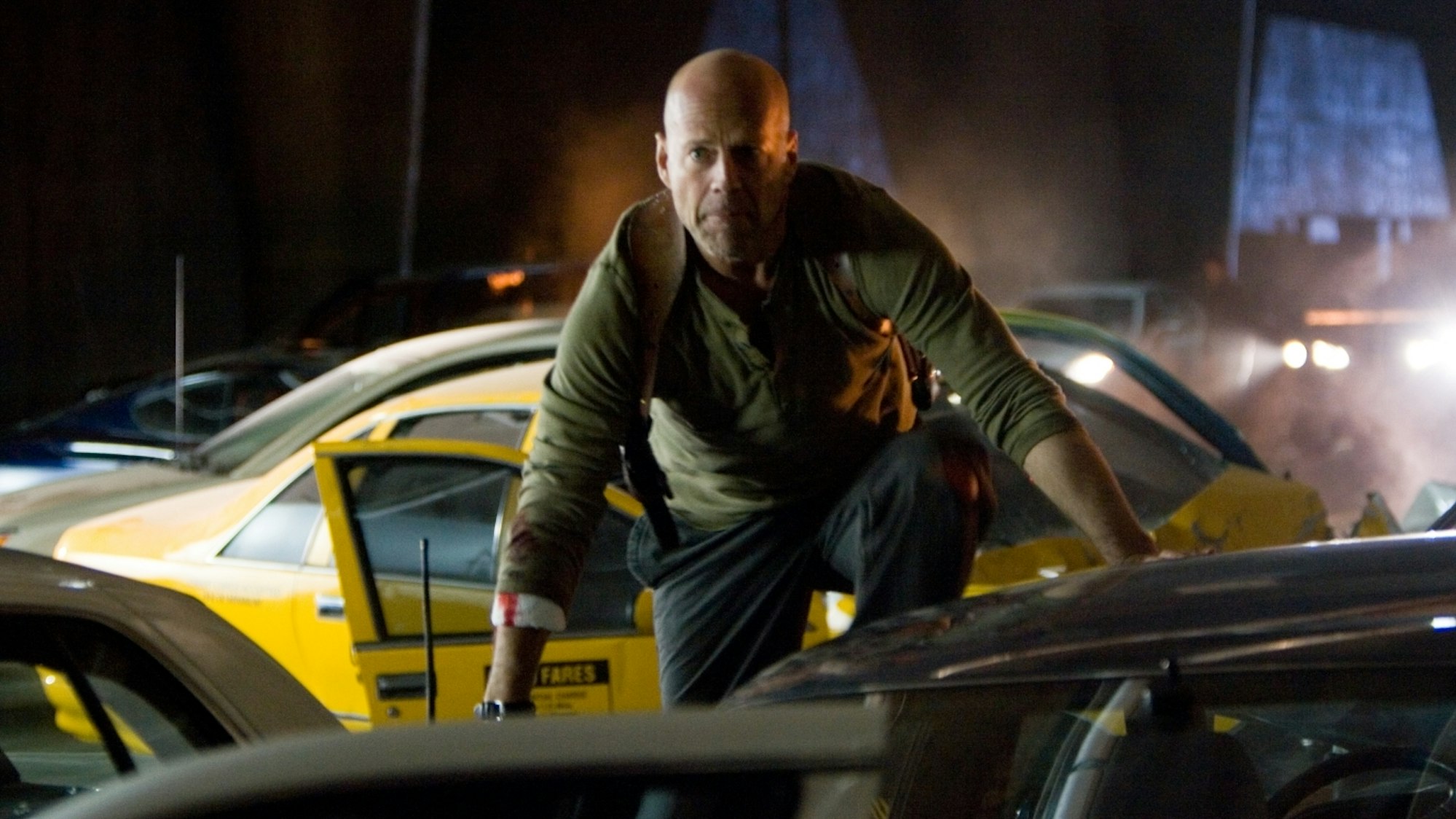 Szene aus dem Film „Stirb langsam 4“