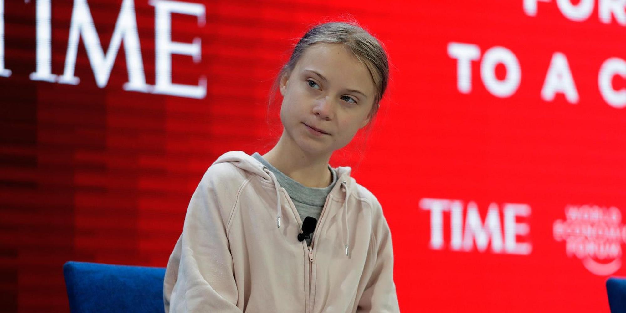 Greta Thunberg in Davos