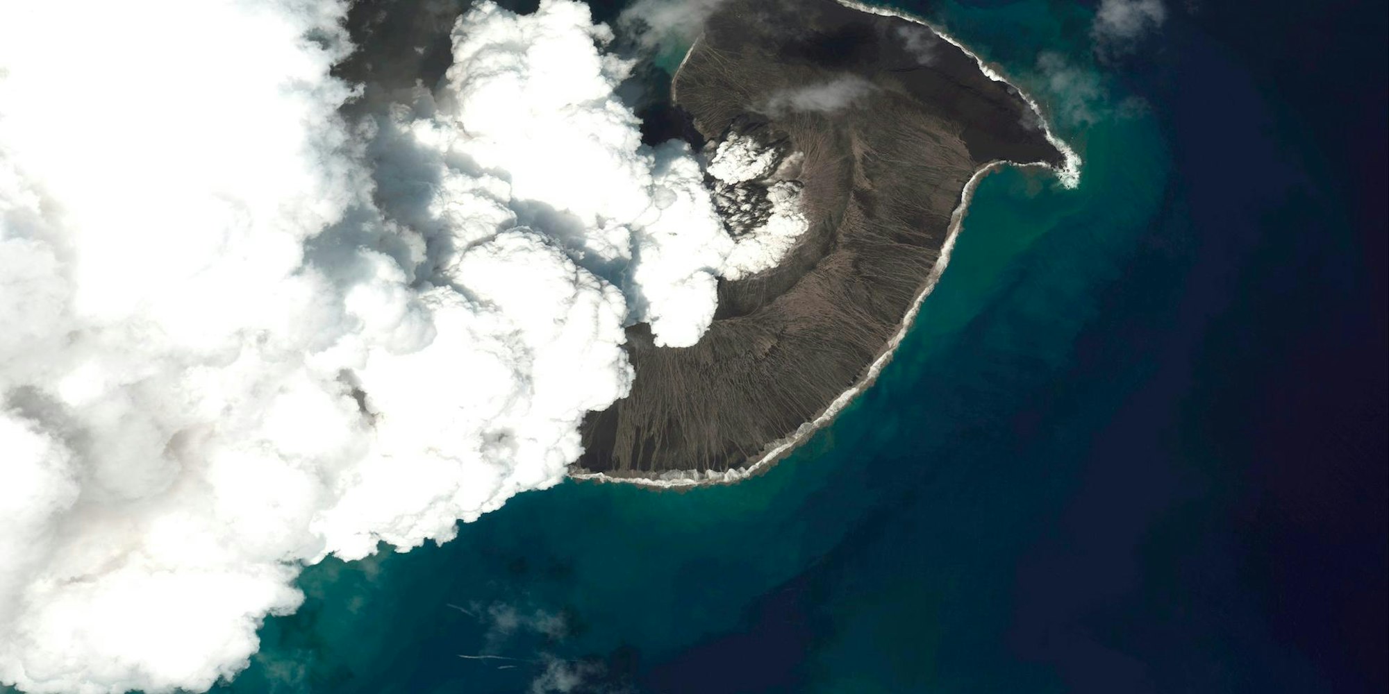 gaswolken über Tonga